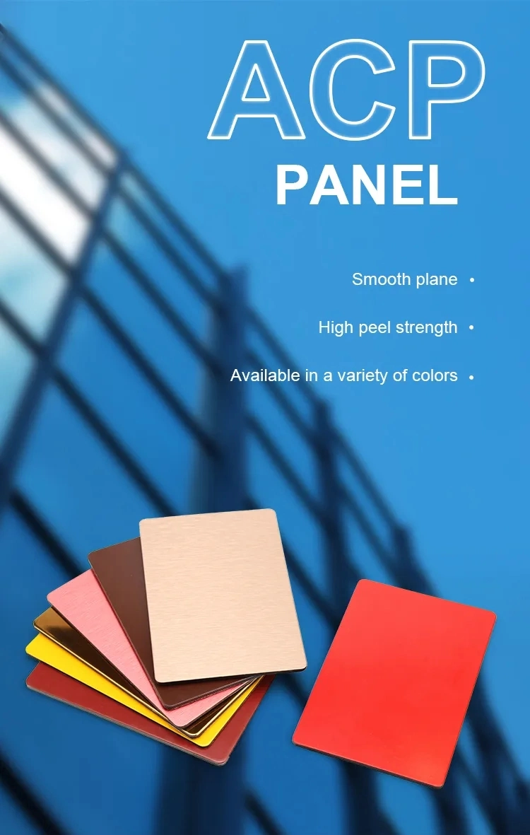 Aluminium Composite Panel Professional 4mm ACP Aluminum Composite Panel with PVDF Coating for Exterior Wall Cladding