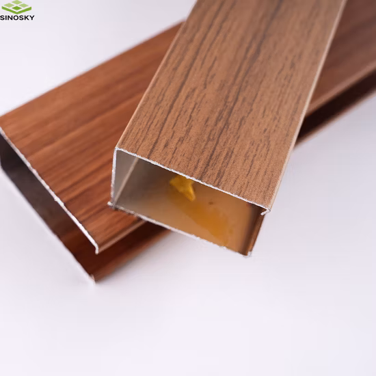 Plafond de déflecteur en forme de U de faux toit en aluminium décoratif en aluminium