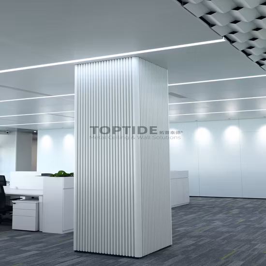Panneau perforé suspendu acoustique de plafond en aluminium adapté aux besoins du client par poinçonnage
